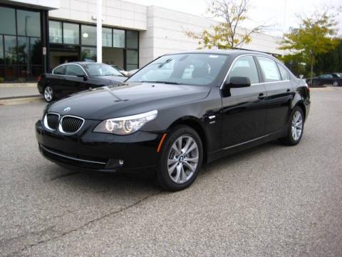 Jet Black BMW 5 Series 535i xDrive Sedan.  Click to enlarge.