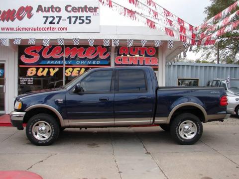 True Blue Metallic Ford F150 XLT SuperCrew 4x4.  Click to enlarge.