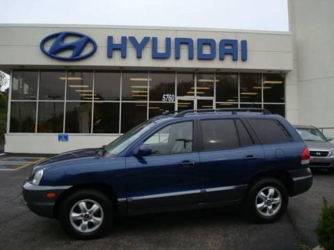 Nautical Blue Hyundai Santa Fe GLS 3.5.  Click to enlarge.
