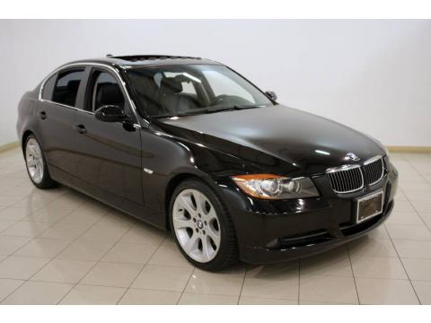 Jet Black BMW 3 Series 330i Sedan.  Click to enlarge.