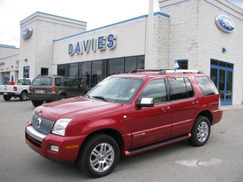 Vivid Red Mercury Mountaineer Premier AWD.  Click to enlarge.