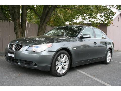 Titanium Grey Metallic BMW 5 Series 550i Sedan.  Click to enlarge.