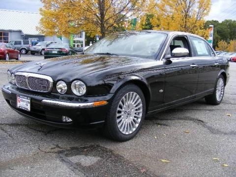 Ebony Black Jaguar XJ Vanden Plas.  Click to enlarge.