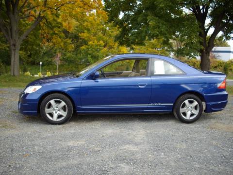 Fiji Blue Pearl Honda Civic EX Coupe.  Click to enlarge.