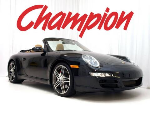 Black Porsche 911 Carrera S Cabriolet.  Click to enlarge.