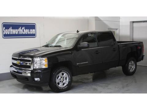 Black Granite Metallic Chevrolet Silverado 1500 LT Crew Cab 4x4.  Click to enlarge.