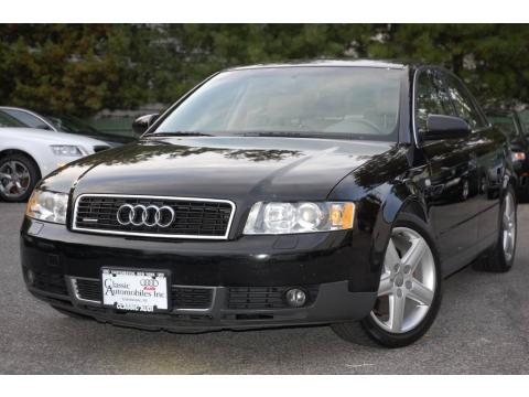 Brilliant Black Audi A4 3.0 quattro Sedan.  Click to enlarge.