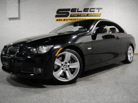 Jet Black BMW 3 Series 335i Convertible.  Click to enlarge.