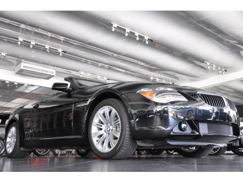 Jet Black BMW 6 Series 650i Convertible.  Click to enlarge.