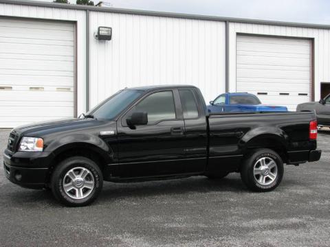 Black Ford F150 STX Regular Cab.  Click to enlarge.