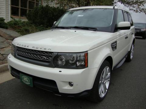Alaska White Land Rover Range Rover Sport Supercharged.  Click to enlarge.