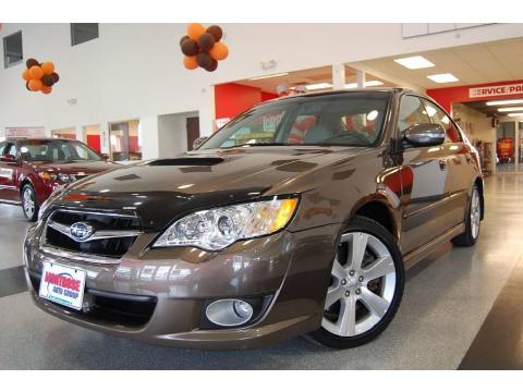 Deep Bronze Metallic 2008 Subaru Legacy 2.5 GT Limited Sedan with Warm Ivory 