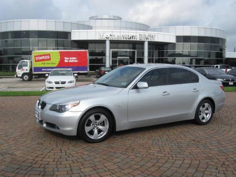 Titanium Silver Metallic BMW 5 Series 525i Sedan.  Click to enlarge.