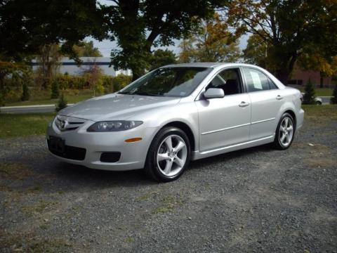 Glacier Silver Metallic Mazda MAZDA6 i Sport Sedan.  Click to enlarge.