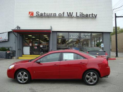 Crimson Red Pontiac G6 GT Sedan.  Click to enlarge.