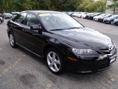 Onyx Black Mazda MAZDA6 i Sport Sedan.  Click to enlarge.
