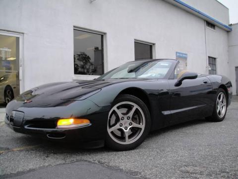 Dark Bowling Green Metallic Chevrolet Corvette Convertible.  Click to enlarge.