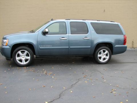 Blue Granite Metallic Chevrolet Suburban 1500 LTZ 4x4.  Click to enlarge.