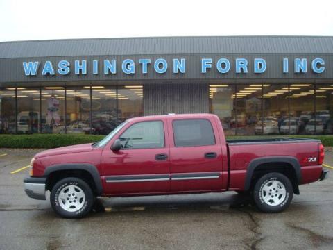 Sport Red Metallic Chevrolet Silverado 1500 Z71 Crew Cab 4x4.  Click to enlarge.