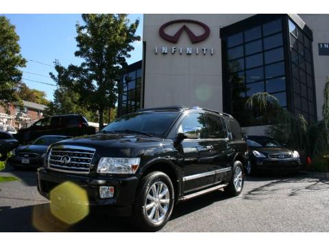 Liquid Onyx Black Infiniti QX 56 4WD.  Click to enlarge.