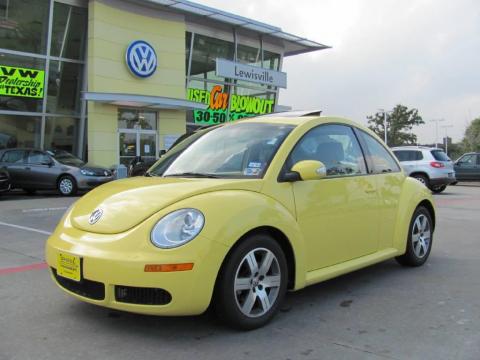 Sunflower Yellow Volkswagen New Beetle TDI Coupe.  Click to enlarge.