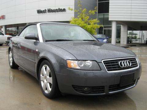 Quartz Gray Metallic Audi A4 1.8T Cabriolet.  Click to enlarge.