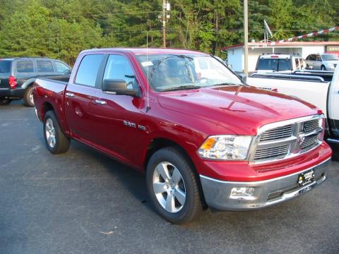 Inferno Red Crystal Pearl Dodge Ram 1500 Big Horn Edition Crew Cab.  Click to enlarge.