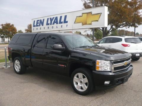 Black Chevrolet Silverado 1500 LTZ Extended Cab 4x4.  Click to enlarge.