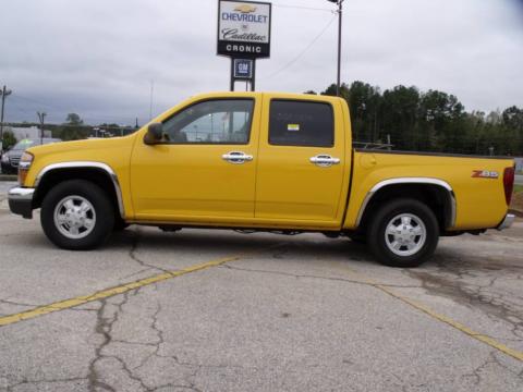 Flame Yellow GMC Canyon SLE Z85 Crew Cab.  Click to enlarge.