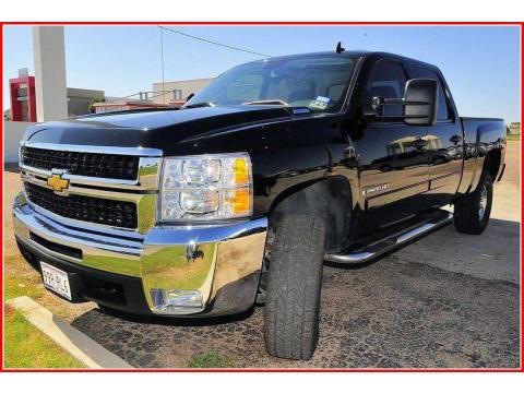 Black Chevrolet Silverado 2500HD LT Crew Cab 4x4.  Click to enlarge.