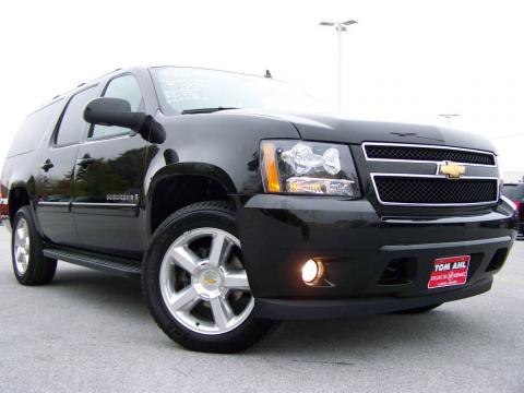 Black Chevrolet Suburban 1500 LT 4x4.  Click to enlarge.