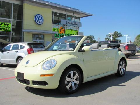 Sunflower Yellow Volkswagen New Beetle 2.5 Convertible.  Click to enlarge.