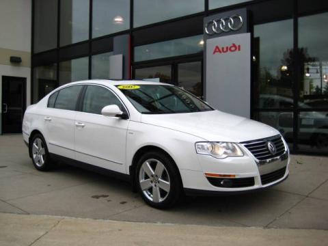 Candy White Volkswagen Passat 2.0T Sedan.  Click to enlarge.