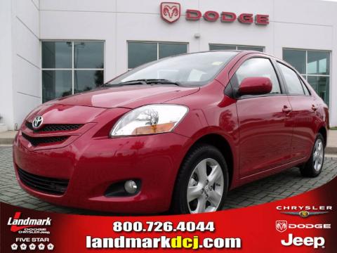 Barcelona Red Pearl Toyota Yaris Sedan.  Click to enlarge.