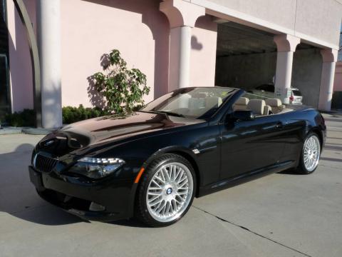 Black Sapphire Metallic BMW 6 Series 650i Convertible.  Click to enlarge.