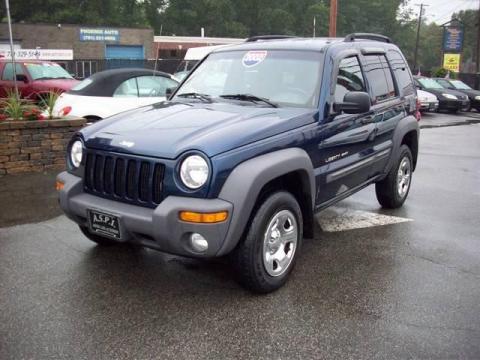 Patriot Blue Pearlcoat Jeep Liberty Sport 4x4.  Click to enlarge.
