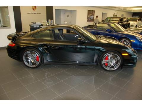 Black Porsche 911 Turbo Coupe.  Click to enlarge.