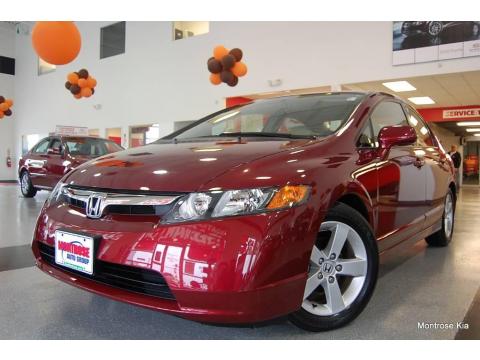 Tango Red Pearl Honda Civic EX Sedan.  Click to enlarge.