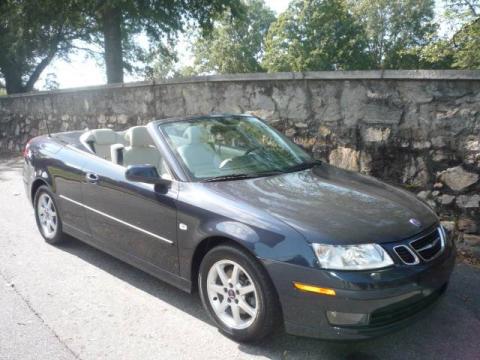 Nocturne Blue Metallic Saab 9-3 2.0T Convertible.  Click to enlarge.