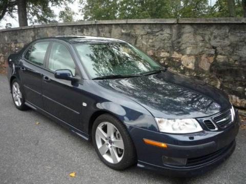 Nocturne Blue Metallic Saab 9-3 Aero Sport Sedan.  Click to enlarge.