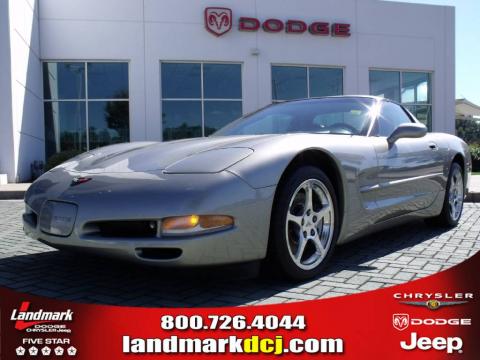 Light Pewter Metallic Chevrolet Corvette Coupe.  Click to enlarge.