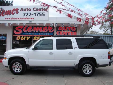 Summit White Chevrolet Suburban Z71 1500 4x4.  Click to enlarge.