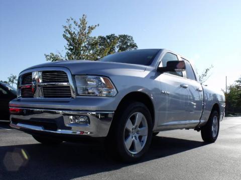 Bright Silver Metallic Dodge Ram 1500 Big Horn Quad Cab.  Click to enlarge.