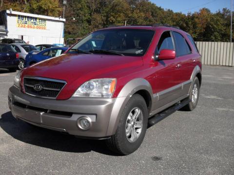 Ruby Red Metallic Kia Sorento EX 4WD.  Click to enlarge.