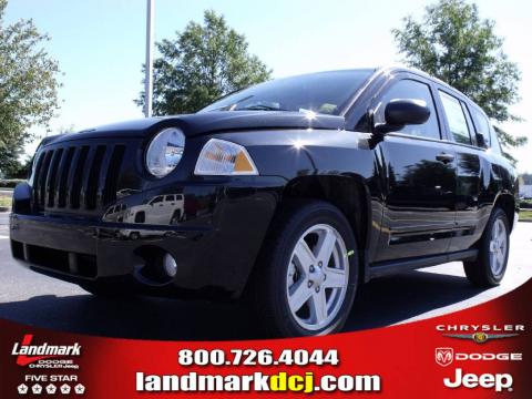 Brilliant Black Crystal Pearl Jeep Compass Sport.  Click to enlarge.