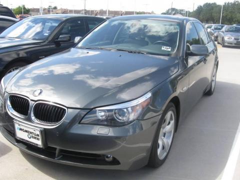 Titanium Grey Metallic BMW 5 Series 530i Sedan.  Click to enlarge.