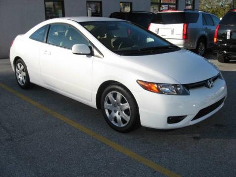 Taffeta White Honda Civic LX Coupe.  Click to enlarge.