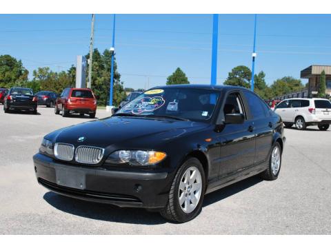 Jet Black BMW 3 Series 325i Sedan.  Click to enlarge.