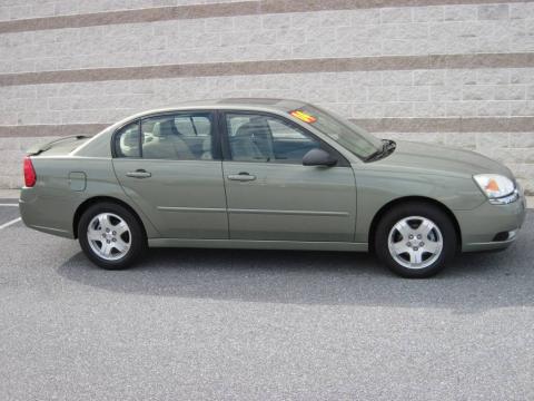Silver Green Metallic Chevrolet Malibu LT V6 Sedan.  Click to enlarge.