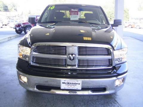 Brilliant Black Crystal Pearl Dodge Ram 1500 Big Horn Crew Cab 4x4.  Click to enlarge.